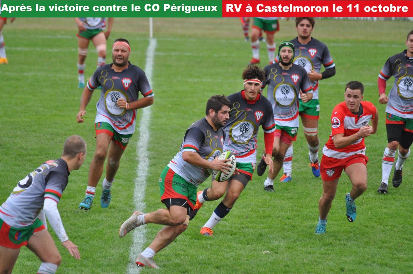 36 à 8: ils n'ont pas manqué leur premier rendez-vous automnal à domicile face au COPO de Périgueux ! D'emblée les Miramontais ont enchaîné les percussions et n'ont pas hésité à solliciter leurs lignes arrières pour de larges mouvements qui ont pris de vitesse leurs adversaires. Avec cinq essais marqués en première mi-temps par Lambert, Picard, Ferrari, Santini, Valent. L' ASM put gérer sans difficulté son avance, marquant un.sixième essai par Gibert en concédant un seul essai à des Peéigourdins solides mais souvent débordés pour une belle victoire bonifiée. Performance à confirmer le 11 octobre lors du proche déplacement à Castelmoron où beaucoup de supporters sont attendus. Pour plus de photos: https://www.facebook.com/asmiramontxv/photos/ms.