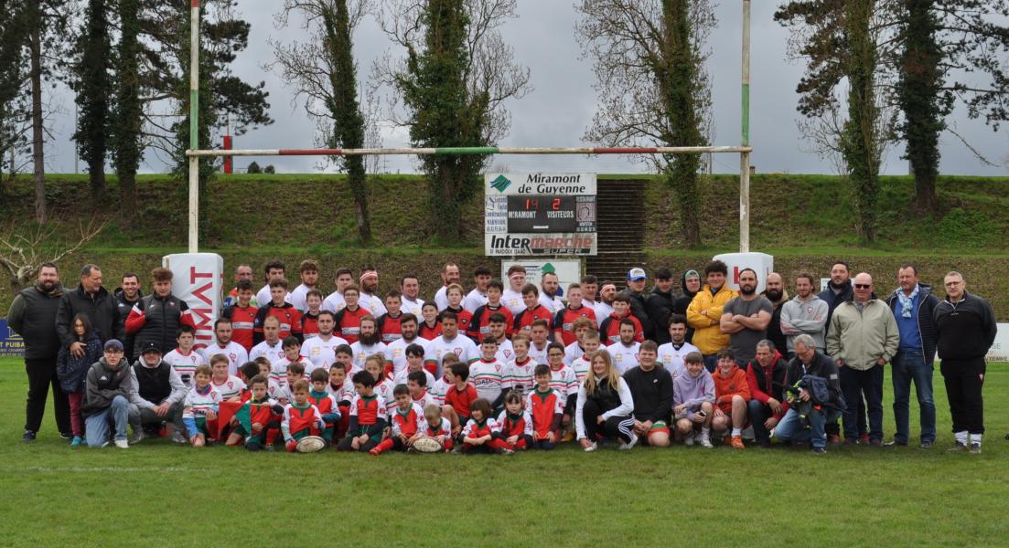 Premiere et jeunes 13 mars 2022 avant le patch ASM Rugby Gascon