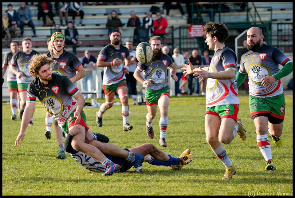 Déferlante victorieuse: Claverie, Kharabi, Ferrari, Lorenzato,  Moni, Santini, Rigaud