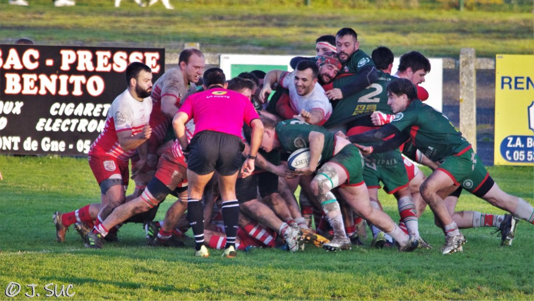 14 décembre: ASM 14-12 La Capelle. Victoire au terme d'une partie très serrée menée sur un haut rythme de part et d'autre, grâce à un essai d'avant de résister près de la ligne dans les dernières minutes.
