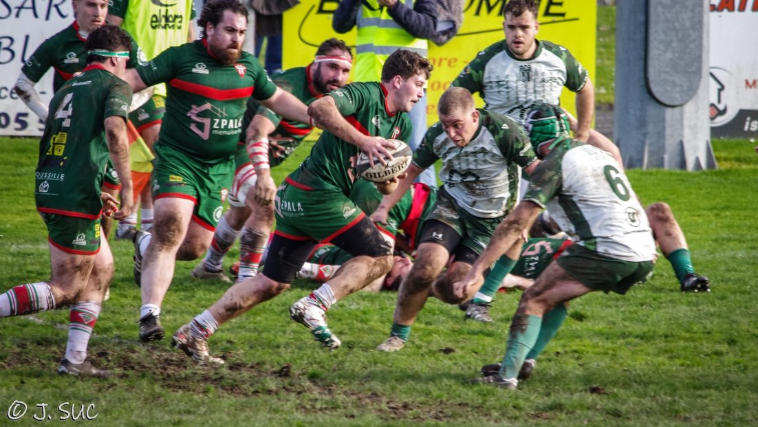 8 février: ASM 16 -10 Sainte-Bazeille.